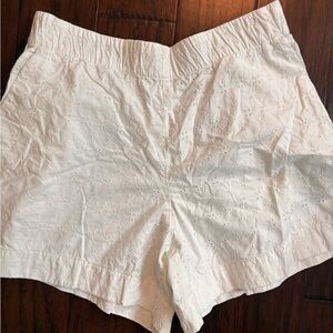 Gap White Eyelet Shorts
